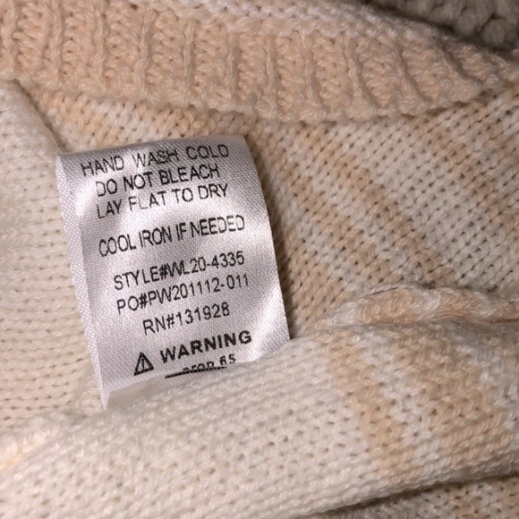 Striped knit boho sweater size medium oversized - Picture 6 of 6